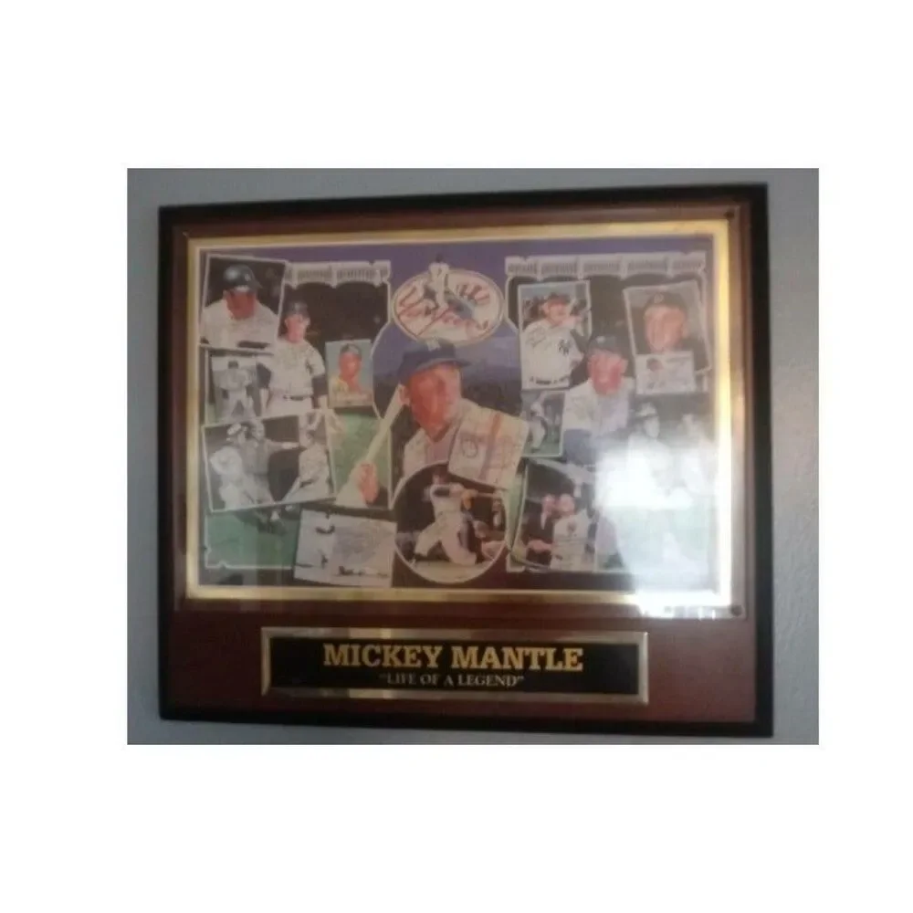Mickey Mantle Life of a Legend Plaque | Commemorative Collectible
